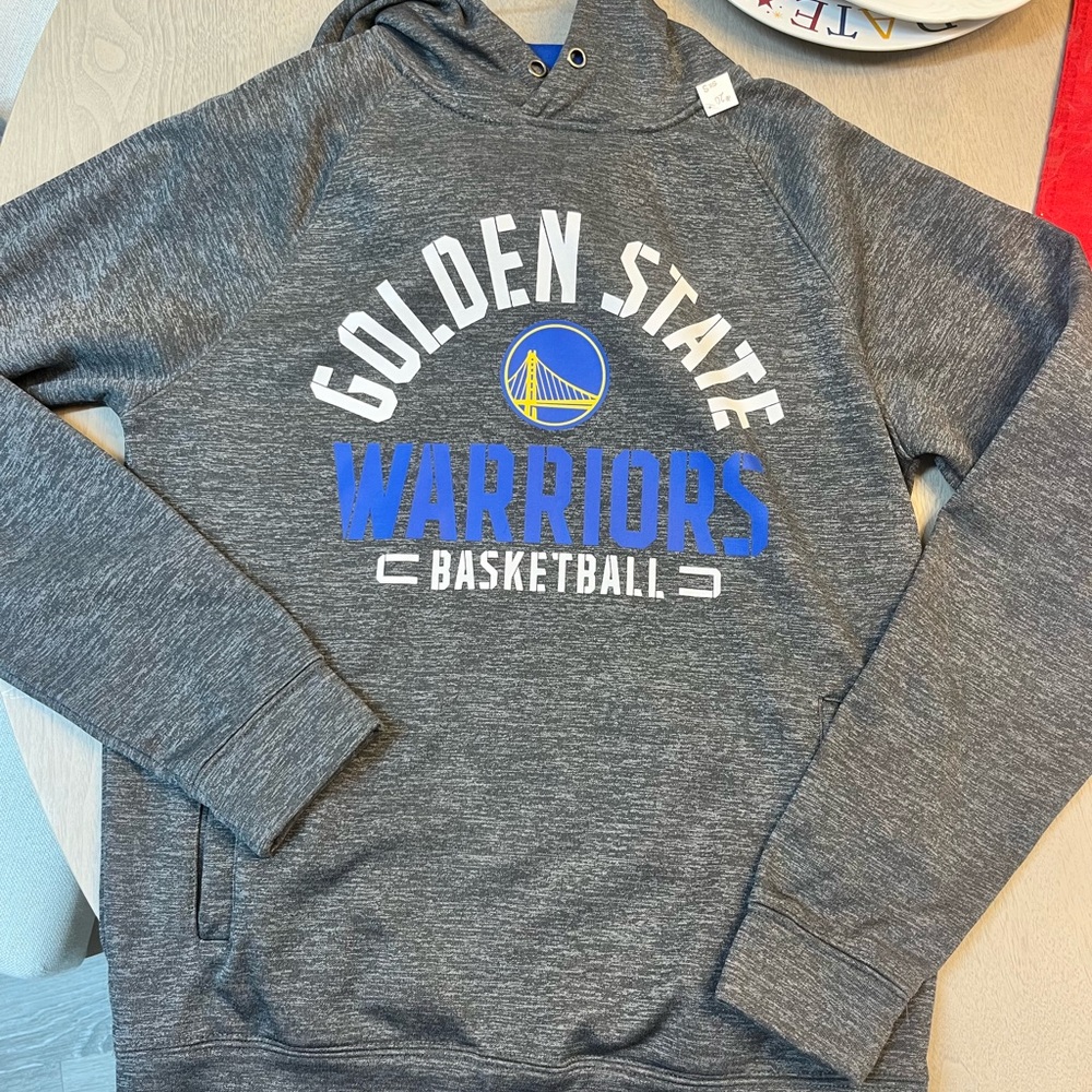 Fanatics Gray Golden State Warriors Basketball Hoodie